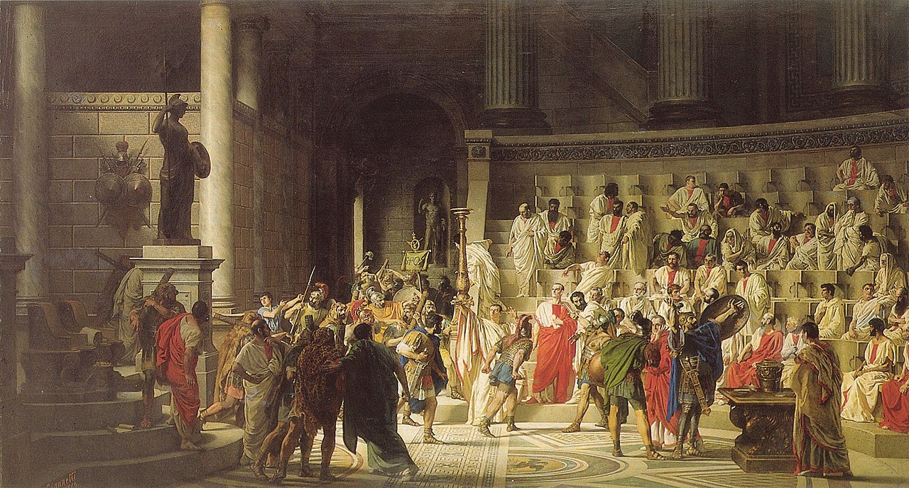 The last Senate of Julius Caesar, Raffaele Giannetti
